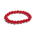 Korallenrot Armband elastisch Naturstein, Perle 8 mm / 16 - 17 cm