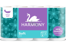 Harmony Soft 3-lagiges Toilettenpapier, 8 Rollen, 17,5 m Rolle