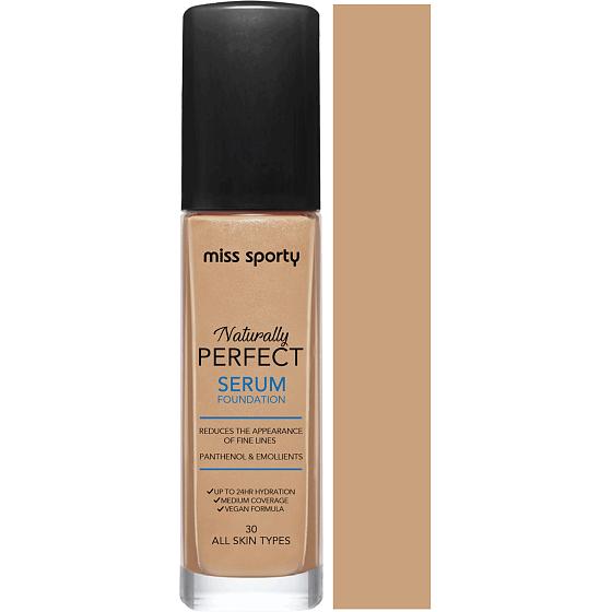 Miss Sporty Naturally Perfect Serum Feuchtigkeitsspendende Foundation Getöntes Serum 30 30 ml