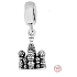 Sterling Silber 925 Moskau Tempel von Vasily der Gesegnete, Reise-Armband-Anhänger