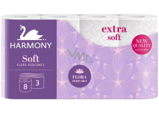 Harmony Soft Flora parfümiertes Toilettenpapier 3lagig 8 Stück