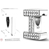 Sterling Silber 925 Alphabet Buchstabe I, Perle für Armband