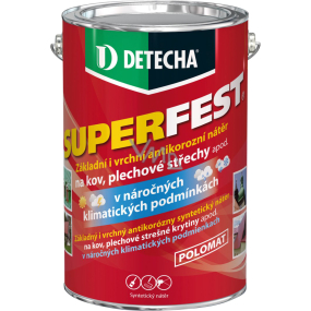Detecha Superfest Grund- und Deckfarbe für Metall, rotbraun, 5 kg