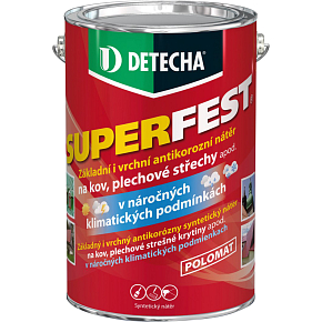 Detecha Superfest Grund- und Deckfarbe für Metall, rotbraun, 5 kg