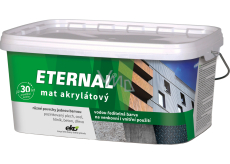 Eternal mat akrylátový univerzální barva na dřevo kov beton, 03 šedá středně, 2,8 kg