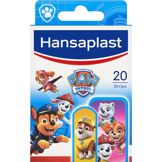Hansaplast Paw Patrol Kinderpflaster mit Motiven der Paw Patrol, 20 Stück