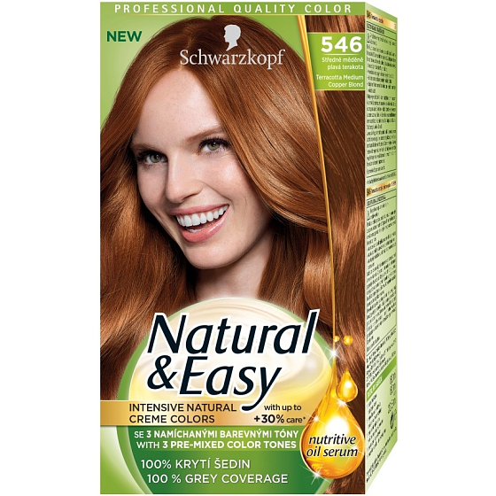 Schwarzkopf Natural & Easy Haarfarbe 546 Mittelkupferkitz Terrakotta