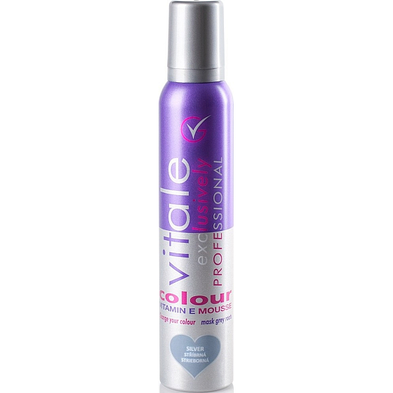 Vitale Exklusiv professioneller Farbschaumhärter mit Vitamin E Silber - Silber 200 ml
