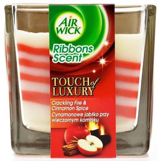 Air Wick Touch Of Luxury Rubinrote Äpfel Duftkerze in Glas 180 g