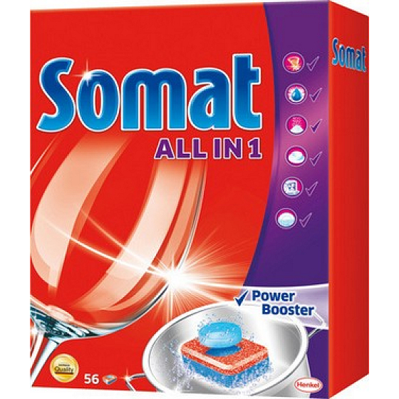 Somat All In 1 Power Booster Geschirrspüler Tablet 56 Stück