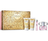 Versace Bright Crystal Eau de Toilette 50 ml + Körperlotion 50 ml + Duschgel 50 ml + Rollerball 10 ml, Geschenkset für Frauen