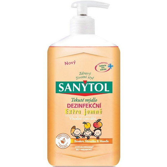 Sanytol Extra sanfte Desinfektionshandseife für Kinder geeignet 250 ml mit Spender