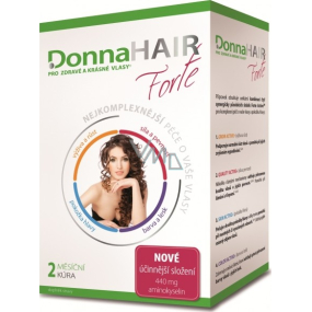 DonnaHair Forte 2 Monate Behandlung für gesundes und schönes Haar 60 Kapseln