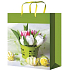 Engel Geschenk Papiertüte 23 x 18 x 10 cm Tulpen in einem Behälter