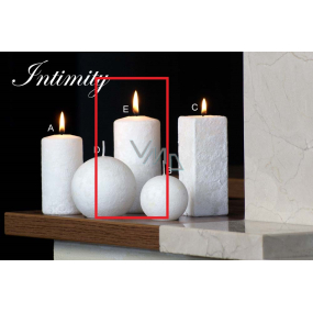 Lima Marble Intimity Duftkerze weiß Zylinder 60 x 120 mm 1 Stück