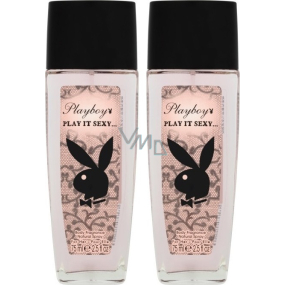 Playboy Play It Sexy parfümiertes Deodorantglas für Frauen 2 x 75 ml, Duopack