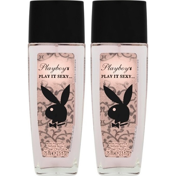 Playboy Play It Sexy parfümiertes Deodorantglas für Frauen 2 x 75 ml, Duopack