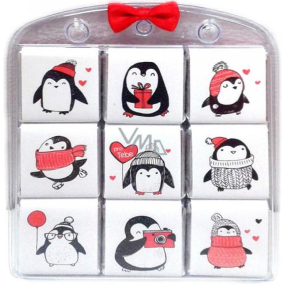 Nekupto Schokoladenpuzzle Für Sie Pinguin 9 x 5 g, 11 x 11,5 x 0,7 cm