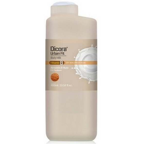 Dicora Urban Fit Vitamin B Mandel & Nüsse Körperlotion für trockene Haut 400 ml