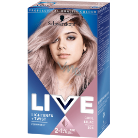 Schwarzkopf Live Lightener & Twist Haarfarbe 104 Cool Lilac 50 ml