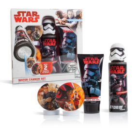 Disney Star Wars Duschgel 150 ml + Wasserpistole + Zielscheibe 2-teiliges Geschenkset für Kinder
