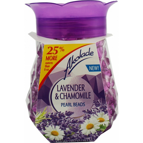 Akolade Crystal Pearl Beads Lavendel & Kamille Gel-Lufterfrischer 283 g