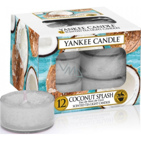 Yankee Candle Coconut Splash - Nach Kokosnuss-Erfrischung duftendes Teelicht 12 x 9,8 g
