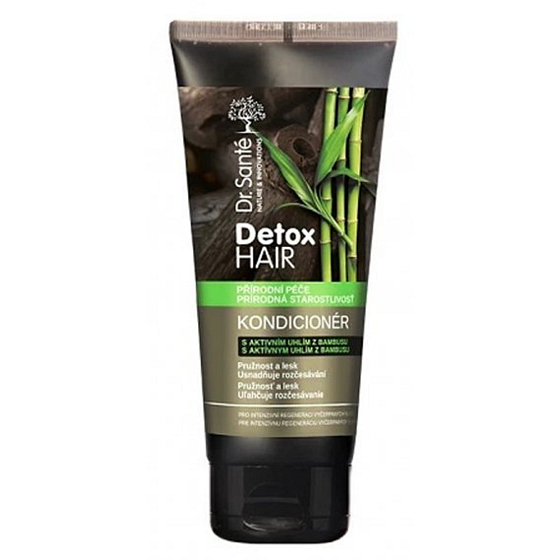 DR. Santé Detox Haarspülung für Haare mit Aktivkohle aus Bambus 200 ml