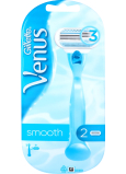 Gillette Venus Smooth Rasierer + Ersatzköpfe 2 Stück für Frauen