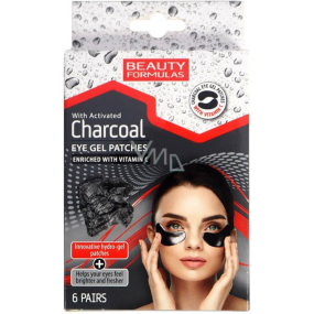 Beauty Formulas Charcoal Gel Augenbänder mit Aktivkohle und Vitamin C 6 Paaren