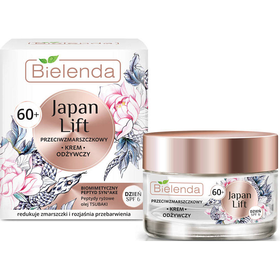 Bielenda Japan Lift 60+ SPF 6 nährende Anti-Falten-Gesichtscreme 50 ml