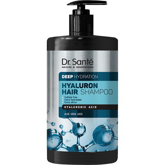 Dr. Santé Hyaluron Hair Deep Hydration Shampoo für trockenes, stumpfes und brüchiges Haar 1 l