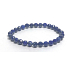Lapislazuli Facettenarmband elastisch Naturstein, Kugel 5 - 6 mm / 16 - 17 cm, Harmonie Stein