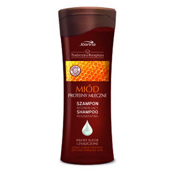 Joanna Traditional Honig- und Milchprotein-Shampoo für trockenes und strapaziertes Haar 300 ml