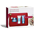 Clarins Hydra-Essentiel reichhaltige Feuchtigkeitscreme für sehr trockene Haut 50 ml + Creme-Peeling zur Aufhellung und Hydratation 15 ml + erfrischende Feuchtigkeitsmaske 15 ml + Kosmetiktasche, Kosmetikset für Frauen