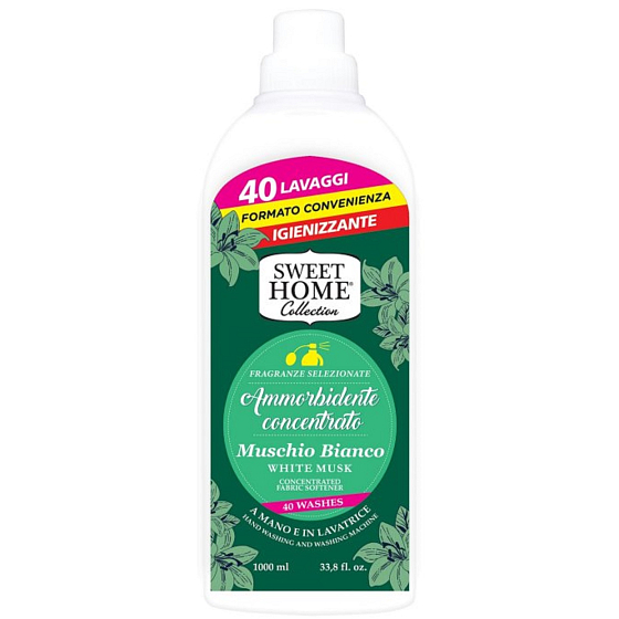 Sweet Home White Musk - Weißes Moos konzentrierter Weichspüler 40 Dosen 1 l