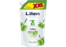 Lilien Olive Milk flüssige Seife, Nachfüllpackung, XXL-Verpackung, 1250 ml