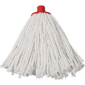 Spokar Ersatz Mop aus Baumwolle rot mit feiner Schraubverbindung Spokar Ersatz Mop aus Baumwolle rot mit feiner Schraubverbindung