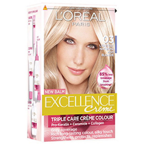 Loreal Excellence Creme Haarfarbe 03 Blonde Ultra Light Ash