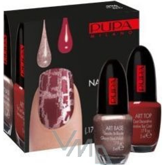 Pupa Nail Art Kit Set für Nageldekoration Schatten 907 Silver Blue 2 x 5 ml