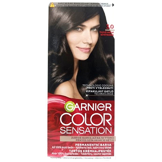Garnier Color Sensation Haarfarbe 3.0 Dunkelbraun