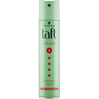 Taft Volume Mega, Haarspray mit doppeltem Push-Up-Effekt, Haltbarkeit 5, 250 ml
