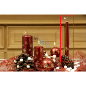 Lima Schneeflocke Kerze Weinkegel 22 x 250 mm 1 Stück