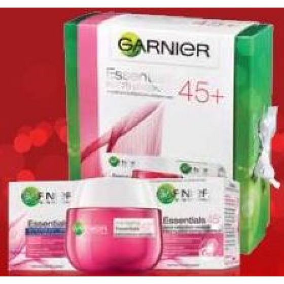 Garnier Essentials 45+ Tagescreme 50 ml + Nachtcreme 50 ml, Kosmetikset