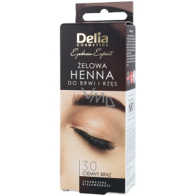 Delia Cosmetics Henna Tint Augenbrauenfarbgel 3.0 dunkelbraun 1 Stück