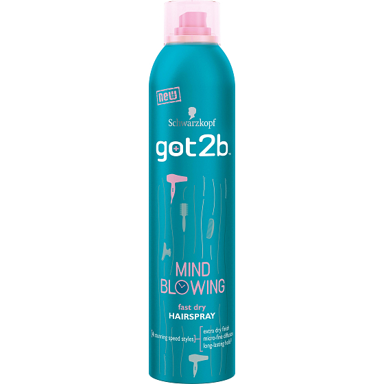 Got2b Mind Blowing Fast Dry Schnelltrocknendes Haarspray 300 ml