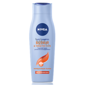 Nivea Repair & Targeted Care pflegendes Shampoo für trockenes, strapaziertes Haar aller Art 250 ml