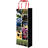 Engel Geschenk Papiertüte für eine Flasche 36 x 12 x 9 cm mit Bildern des Weinbaus