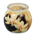 Vanille dekorative aromatische Kerze in Glas 80 g zugeben