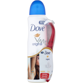 Dove Original Antitranspirant Deodorant Spray für Frauen 150 ml + Rasiermesser mit 3 Klingen, Duopack